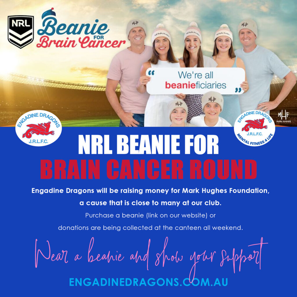 NRL Beanie for Brain Cancer Round Engadine Dragons
