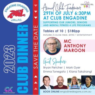 Annual Club Fundraiser ~ 2023 Club Dinner 29 July 2023